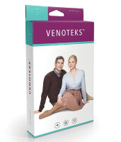 Гольфы Venoteks (Венотекс) 2-го класса компрессии с открытым носком, унисекс , 2P180 (2C113) с микрофиброй