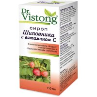 Сироп шиповника с витамином С Dr. vistong повышает иммунитет и защиту организма, 150мл