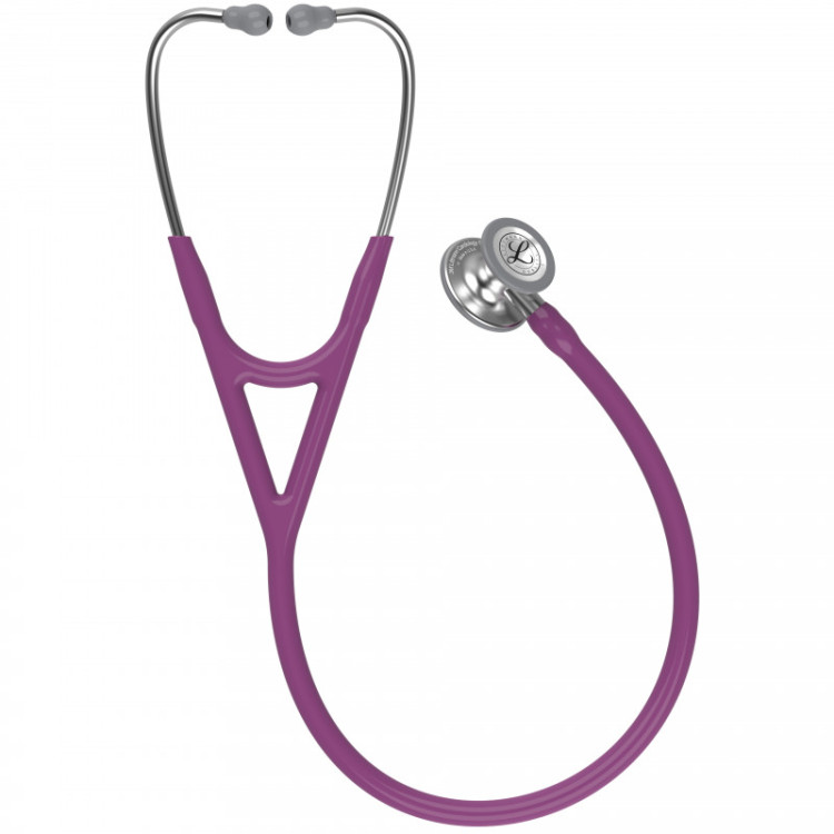 Стетоскоп Littmann Cardiology IV с сливовой трубкой, длиной 69 см, акустическая головка цвета сталь, 6156