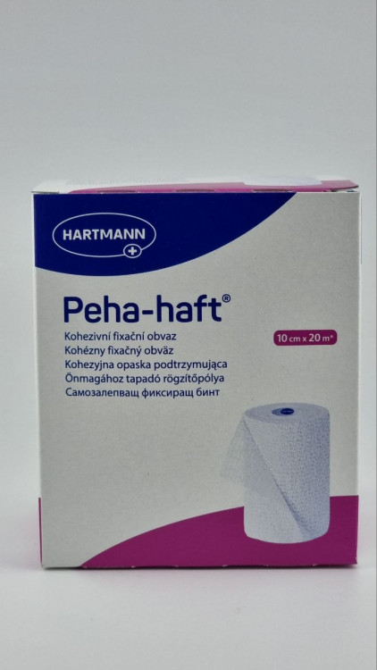 Бинт Peha-haft (Пеха Хафт) 10см х 20м, самофиксирующийся, без латекса, белый, 300083
