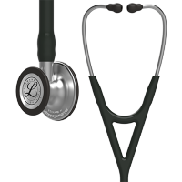 Стетоскоп Littmann Cardiology IV с черной трубкой, длиной 69 см, акустическая головка цвета сталь, 6152