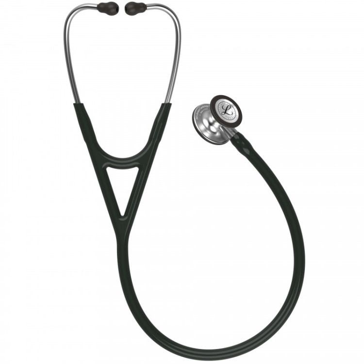 Стетоскоп Littmann Cardiology IV с черной трубкой, длиной 69 см, акустическая головка цвета сталь, 6152