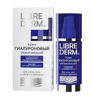 Крем Librederm (Либредерм) гиалуроновый для лица, шеи и области декольте, увлажняет, флакон с дозатором 50мл