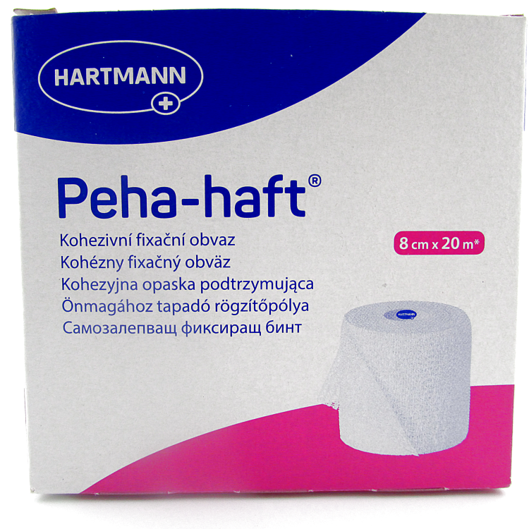Бинт Peha-haft  (Пеха Хафт) самофиксирующийся без латекса, белый, 8см х 20м, 300045