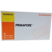 Повязка Primapore послеоперационная абсорбирующая стерильная с неприлипающей прокладкой, 8х15см, 20шт, 66000318