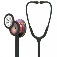 Стетоскоп Littmann Classic III, одноканальная трубка цвет черный, двусторонняя головка цвет радужный, 69см, 5870