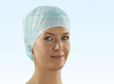 Колпак хирургический Sentinex Trend ("Сентинекс"), шапочка для медсестры, цвет зеленый, в упаковке 100 шт, 17425