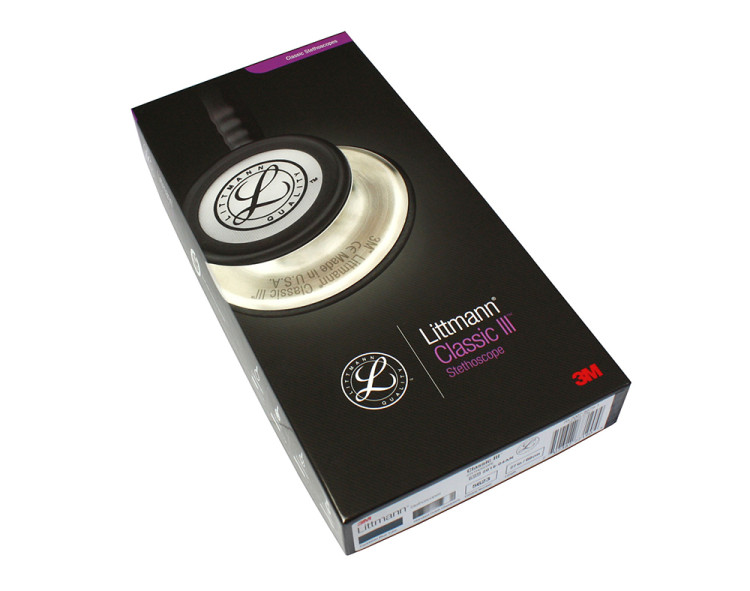 Стетоскоп Littmann Classic III с двусторонней головкой высокой чувствительности и трубкой цвета морской волны 69см, 5623