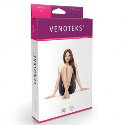 Колготки Venoteks trend (Венотекс Тренд) женские 1-го класса компрессии прозрачные с закрытым мыском, 1C305