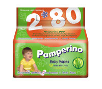 Pamperino Детские влажные салфетки Duo 2 х 80шт