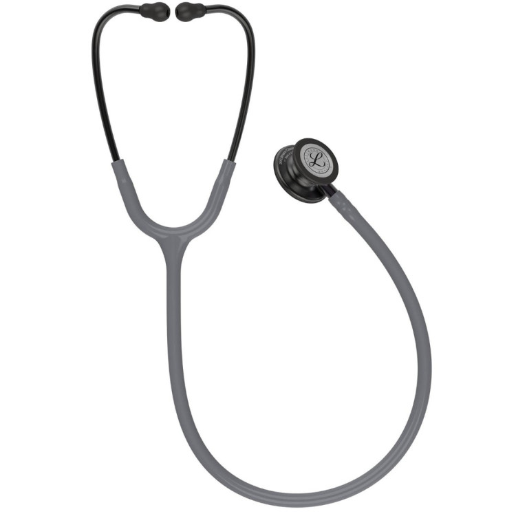 Стетоскоп Littmann Classic III, одноканальная трубка цвет серый, двусторонняя головка цвет дымчатый, ствол цвет фиолет, 69см, 5873