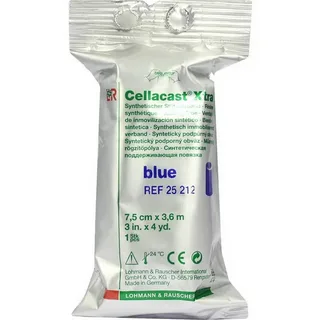 Бинт синтетический Cellacast xtra (Целлекаст экстра) современная замена гипса, синий, 7.5см х3.6м, 139856 (25212)