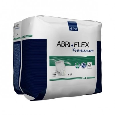 Подгузники - трусики для взрослых Abri - Flex Premium L3, дышащие, гипоаллергенные, объем 100 - 140 см, 14 шт., 41088