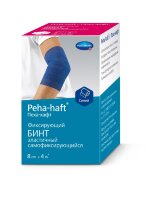 Бинт Peha-haft (Пеха Хафт) самофиксирующийся без латекса синий размером 4м х 8см, 932469