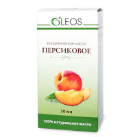 Масло косметическое Масло персиковое Олеос, с витаминно-антиоксидантным комплексом, антицеллюлитное, увлажняющее, 30 мл