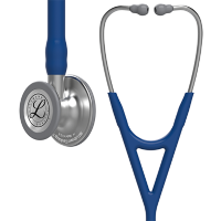 Стетоскоп Littmann Cardiology IV с темно-синей трубкой, длиной 69 см, акустическая головка цвета сталь, 6154