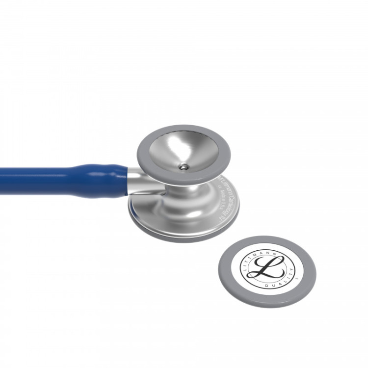 Стетоскоп Littmann Cardiology IV с темно-синей трубкой, длиной 69 см, акустическая головка цвета сталь, 6154