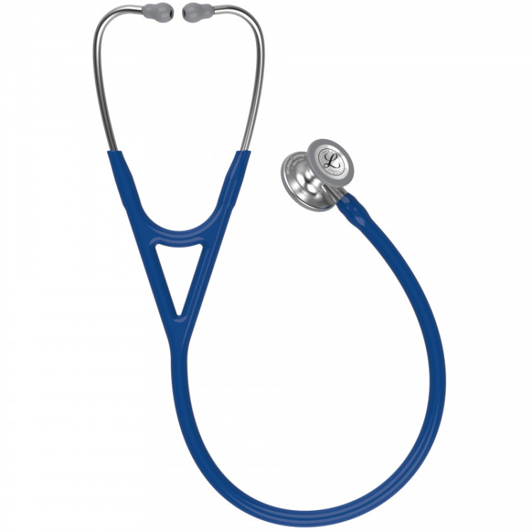 Стетоскоп Littmann Cardiology IV с темно-синей трубкой, длиной 69 см, акустическая головка цвета сталь, 6154