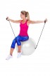 Мяч Bradex / Брадекс для фитнеса ФИТБОЛ-65 с эспандерами, диаметр 65 см, максимальная нагрузка до 150 кг, SF0216