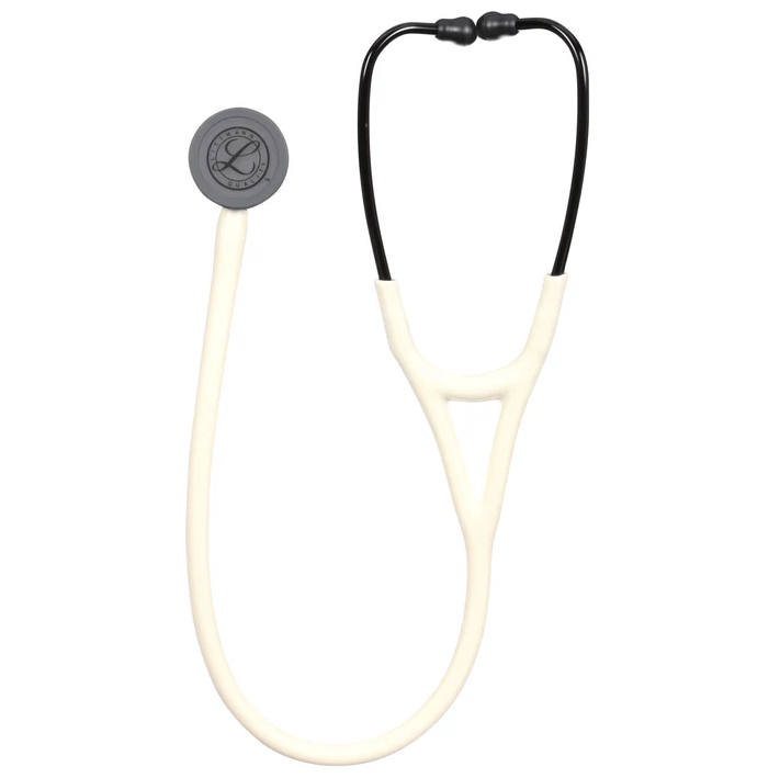 Стетоскоп Littmann Cardiology IV, двухканальная трубка цвет матово-белый, двусторонняя головка цвет черный, 69см, 6186C