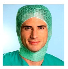 Колпак хирургический Sentinex Astro("Сентинекс"), в форме шлема для хирурга, зеленый,100 штук в упаковке,  17421