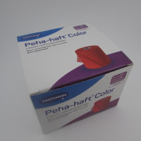 Бинт Peha-haft Color (Пеха Хафт Колор) самофиксирующийся, красный, размером 20м х6см, 300021