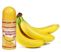 Помада гигиеническая Фруктовый поцелуй банан, с экстрактом ромашки, устраняет шелушение, увлажняет, 3,5гр