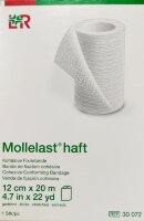 Бинт Mollelast haft (Моллеласт Хафт) самофиксирующийся для фиксации повязок, 12см х20м, 30072