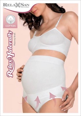 Бандаж-трусы дородовые Relaxsan Maternity с усиленным поясом от появления растяжек и поддержки живота и спины, 5100