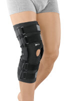 Ортез на колено medi protect.CO удлиненный полужесткий шарнирный разъемный, универсальный, черный, P767