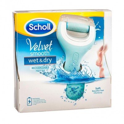 Пилка для стоп Шолль / Scholl Velvet Smooth электрическая, водонепроницаемая для удаления огрубевшей кожи стоп