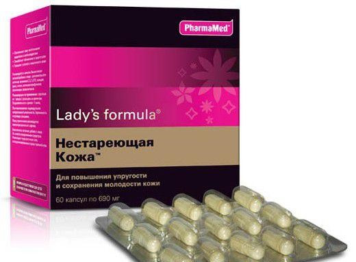 Леди С формула Нестареющая кожа для восстановления и оздоровления кожи, замедления процессов старения кожи, 60шт