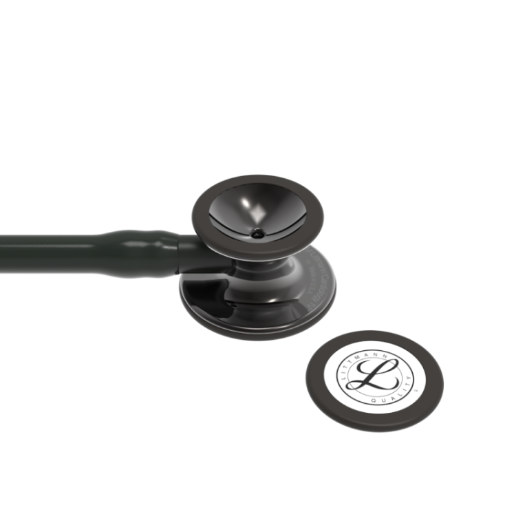 Стетоскоп Littmann Cardiology IV, двухканальная трубка цвет черный, двусторонняя головка цвет дымчатый, ствол черный, 69см, 6232