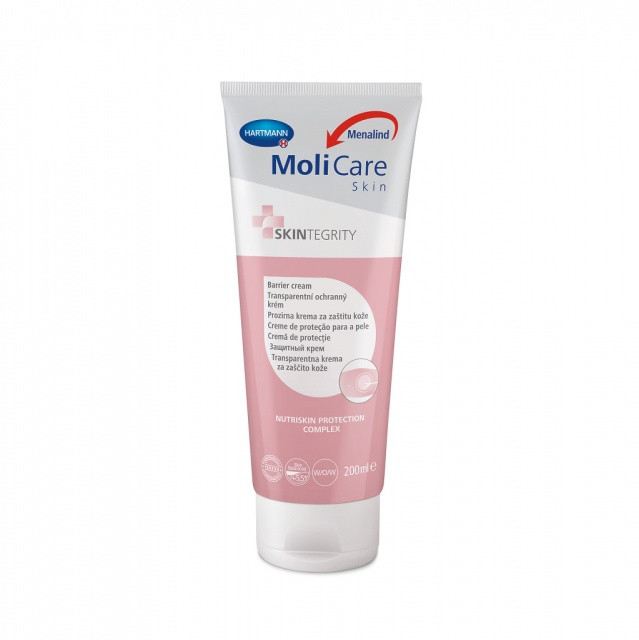 Крем защитный MoliCare Skin (МолиКар Скин) без цинка с креатином при раздражениях от трения 200мл, 995086