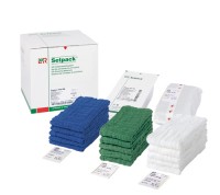 Салфетки нестерильные Setpack Toptex lite, для брюшной полости, 20х30см, зеленые, 80шт, 10917