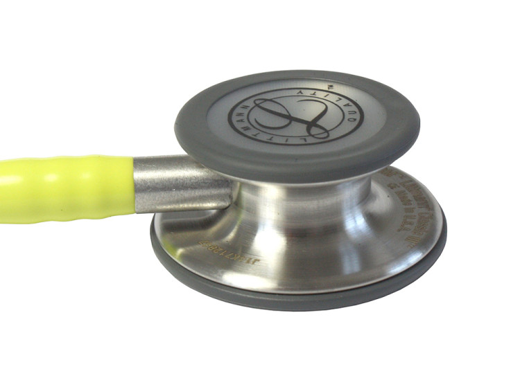 Стетоскоп Littmann Classic III с двусторонней головкой высокой чувствительности, трубка лимонно-лаймовая 69см, 5839