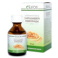 Масло косметическое Зародышей пшеницы с витаминно-антиоксидантным комплексом Олеос, замедляет старение кожи, 30 мл