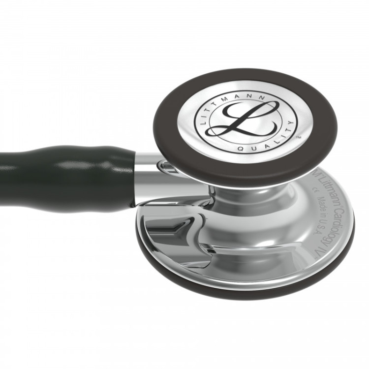 Стетоскоп Littmann Cardiology IV с черной трубкой, длиной 69 см, акустическая головка зеркальная, 6177