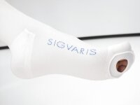 Чулки госпитальные Sigvaris Trombo 1-го класса компрессии, до колена с открытым мысом, белые, 400-G