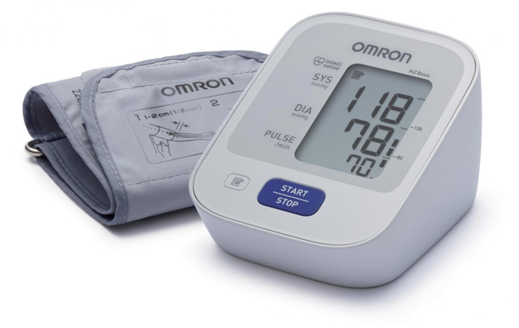 Тонометр Omron M2 Basic автоматический на предплечье с адаптером и стандартной манжетой 22-32см
