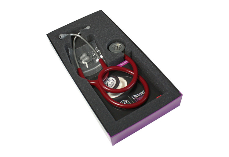 Стетоскоп Littmann Classic III двусторонняя головка высокой чувствительности и бордовой трубкой 69см, 5627