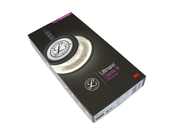 Стетоскоп Littmann Classic III двусторонняя головка высокой чувствительности и бордовой трубкой 69см, 5627