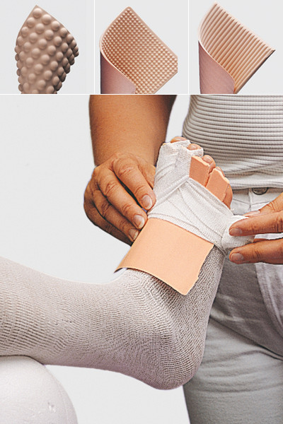 Лимфопрокладки ребристые mediven Lymphpads (Лимфопадс) при лимфедеме для создания местного давления, 5шт, 750-2 х5