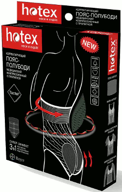 Пояс-полубоди Нotex (Хотекс) корректирующий, размер универсальный 