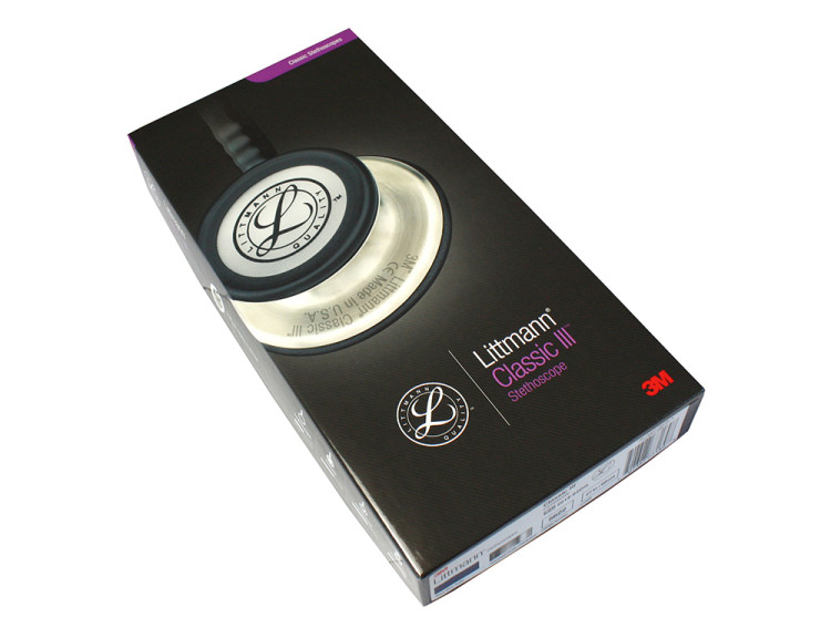 Стетоскоп Littmann Classic III, двусторонняя головка, высокая чувствительность, трубка темно - синего цвета, 69 см, 5622