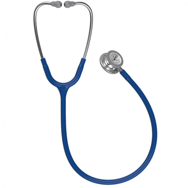Стетоскоп Littmann Classic III, одноканальная трубка цвет темно-синий, двусторонняя головка цвет "сталь", 69 см, 5622