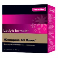 Lady's formula Женщина 40 Плюс от лишнего веса, для кожи, нормализует обмен женских половых гормонов, 30шт