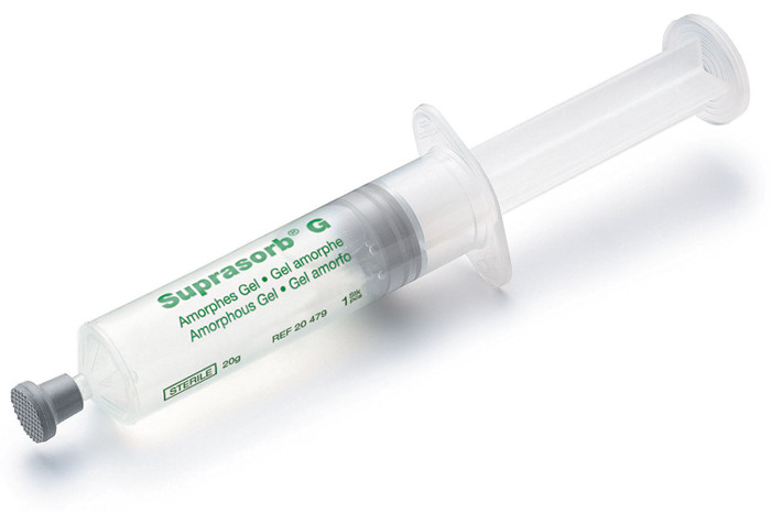 Гель Suprasorb G стерильный аморфный гель в шприце для ухода за глубокими гнойными ранами, 20г, 1шт, 20479_1