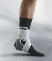 Ортез голеностопный Push med Ankle Brace Aequi Flex, сильная фиксация, компрессия, фиксатор на пятке, серый, 2.20.2