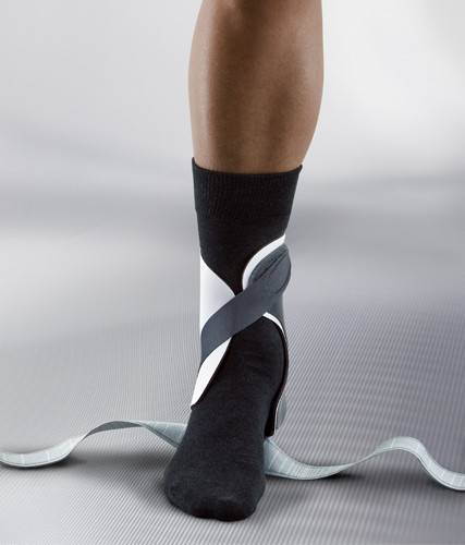 Ортез голеностопный Push med Ankle Brace Aequi Flex, сильная фиксация, компрессия, фиксатор на пятке, серый, 2.20.2